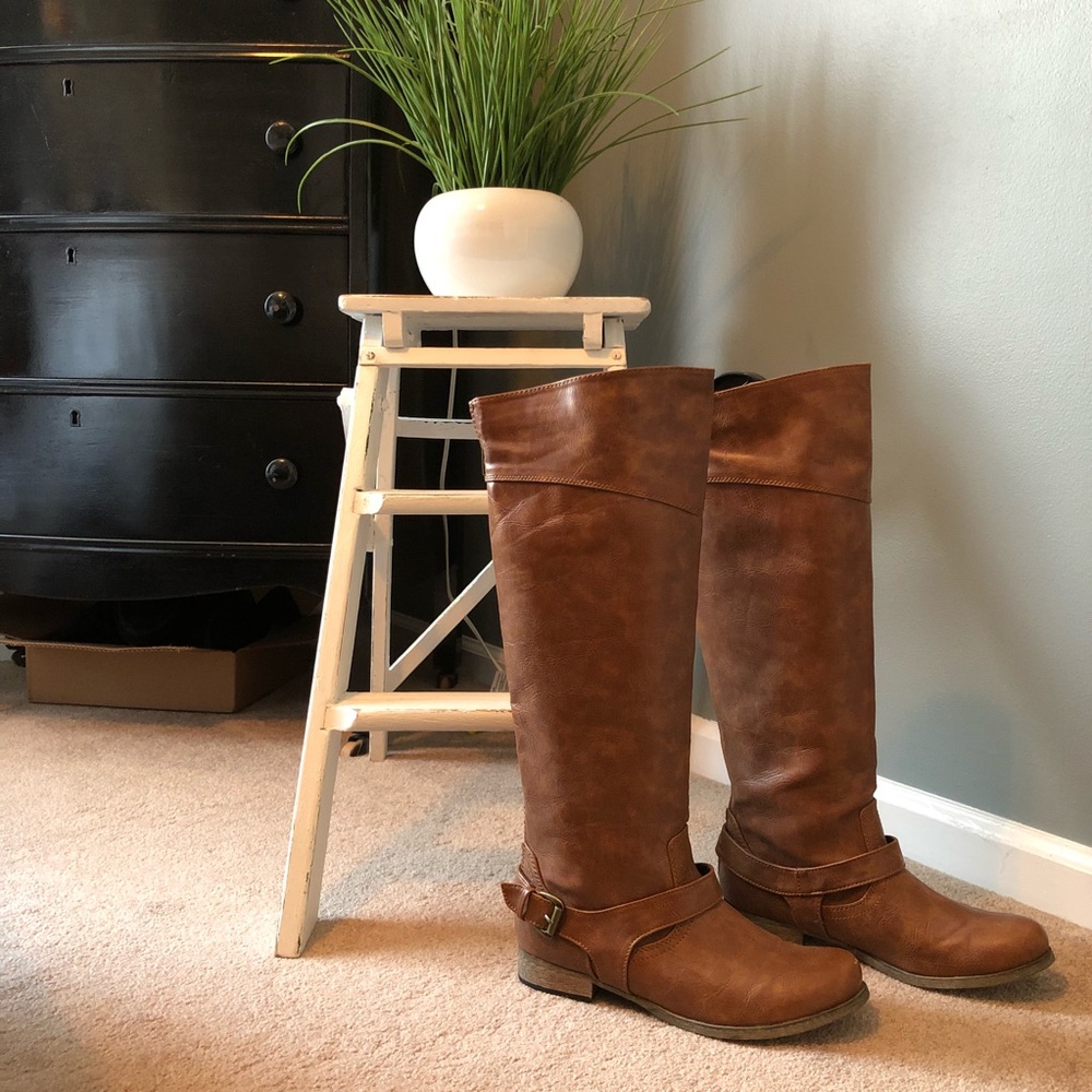 ALDO Camel Riding Boots